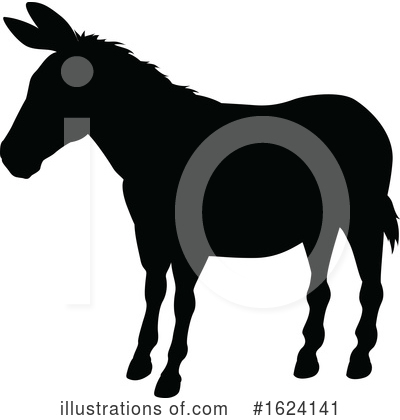 Royalty-Free (RF) Donkey Clipart Illustration by AtStockIllustration - Stock Sample #1624141