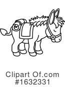 Donkey Clipart #1632331 by AtStockIllustration