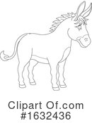 Donkey Clipart #1632436 by AtStockIllustration