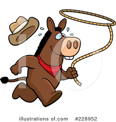 Royalty-Free (RF) Donkey Clipart Illustration by Cory Thoman - Stock Sample #228952