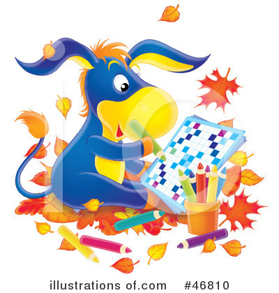 Royalty-Free (RF) Donkey Clipart Illustration by Alex Bannykh - Stock Sample #46810