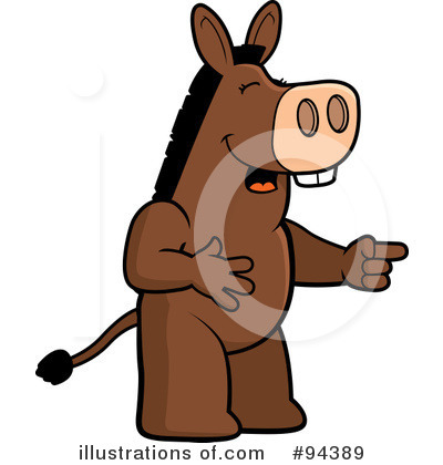 Royalty-Free (RF) Donkey Clipart Illustration by Cory Thoman - Stock Sample #94389