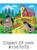 Donkeys Clipart #1067073 by visekart