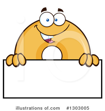 Plain Donut Clipart #1303005 by Hit Toon