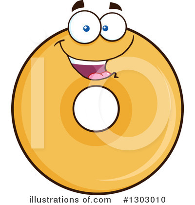 Royalty-Free (RF) Donut Character Clipart Illustration by Hit Toon - Stock Sample #1303010