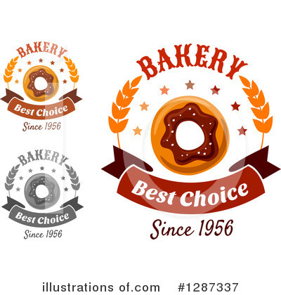 Royalty-Free (RF) Donut Clipart Illustration by Vector Tradition SM - Stock Sample #1287337