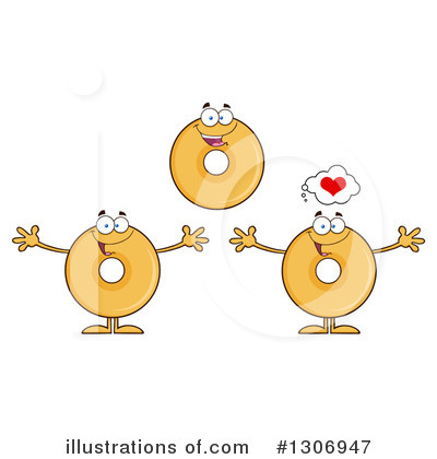 Royalty-Free (RF) Donut Clipart Illustration by Hit Toon - Stock Sample #1306947