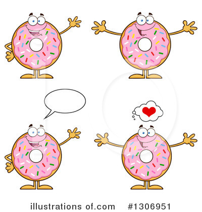 Royalty-Free (RF) Donut Clipart Illustration by Hit Toon - Stock Sample #1306951