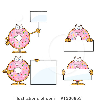 Royalty-Free (RF) Donut Clipart Illustration by Hit Toon - Stock Sample #1306953