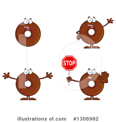 Royalty-Free (RF) Donut Clipart Illustration by Hit Toon - Stock Sample #1306962