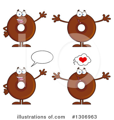 Royalty-Free (RF) Donut Clipart Illustration by Hit Toon - Stock Sample #1306963
