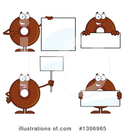 Royalty-Free (RF) Donut Clipart Illustration by Hit Toon - Stock Sample #1306965