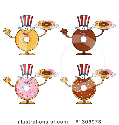 Plain Donut Clipart #1306978 by Hit Toon