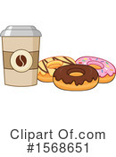 Donut Clipart #1568651 by Hit Toon