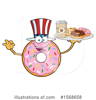 Royalty-Free (RF) Donut Clipart Illustration by Hit Toon - Stock Sample #1568658