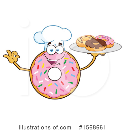 Royalty-Free (RF) Donut Clipart Illustration by Hit Toon - Stock Sample #1568661