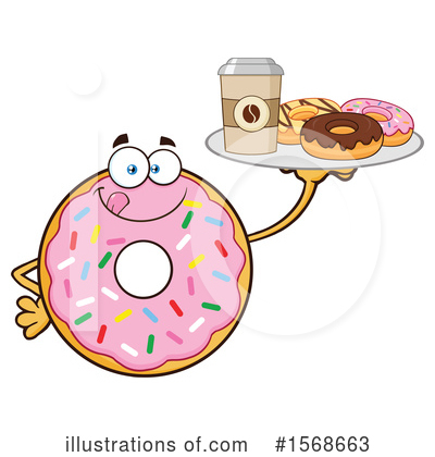 Royalty-Free (RF) Donut Clipart Illustration by Hit Toon - Stock Sample #1568663