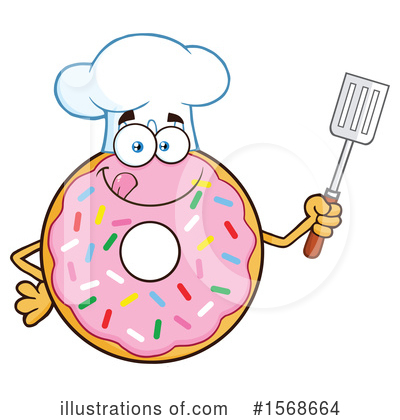 Royalty-Free (RF) Donut Clipart Illustration by Hit Toon - Stock Sample #1568664