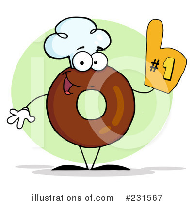 Royalty-Free (RF) Donut Clipart Illustration by Hit Toon - Stock Sample #231567