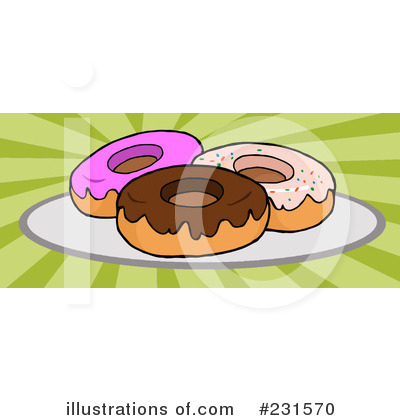 Royalty-Free (RF) Donut Clipart Illustration by Hit Toon - Stock Sample #231570