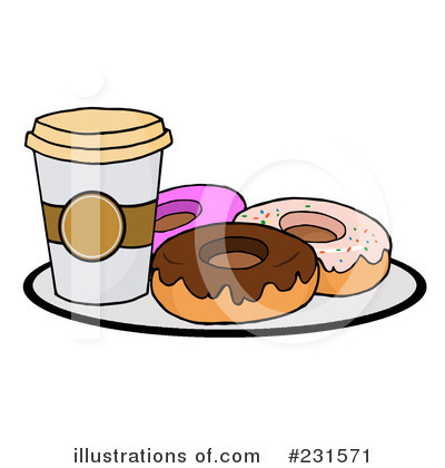 Royalty-Free (RF) Donut Clipart Illustration by Hit Toon - Stock Sample #231571