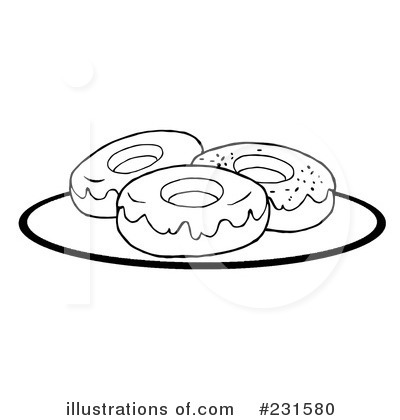 Royalty-Free (RF) Donut Clipart Illustration by Hit Toon - Stock Sample #231580