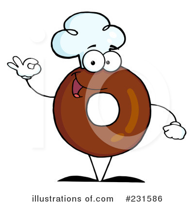 Royalty-Free (RF) Donut Clipart Illustration by Hit Toon - Stock Sample #231586