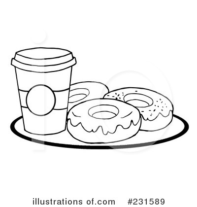 Royalty-Free (RF) Donut Clipart Illustration by Hit Toon - Stock Sample #231589