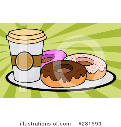 Royalty-Free (RF) Donut Clipart Illustration by Hit Toon - Stock Sample #231590