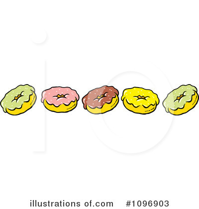 Doughnuts Clipart #1096903 by Johnny Sajem