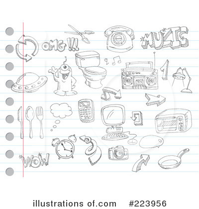 Royalty-Free (RF) Doodles Clipart Illustration by yayayoyo - Stock Sample #223956