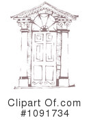 Door Clipart #1091734 by Steve Klinkel