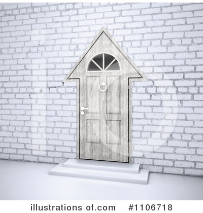 Royalty-Free (RF) Door Clipart Illustration by Mopic - Stock Sample #1106718