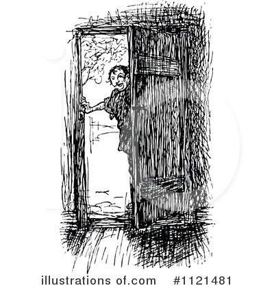 Royalty-Free (RF) Door Clipart Illustration by Prawny Vintage - Stock Sample #1121481