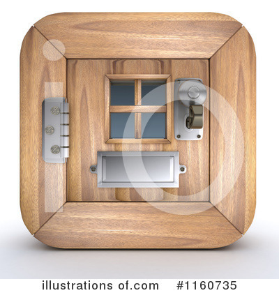Royalty-Free (RF) Door Clipart Illustration by KJ Pargeter - Stock Sample #1160735