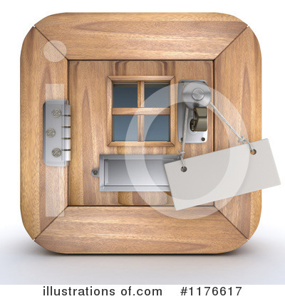 Royalty-Free (RF) Door Clipart Illustration by KJ Pargeter - Stock Sample #1176617