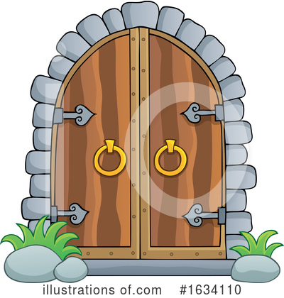 Royalty-Free (RF) Door Clipart Illustration by visekart - Stock Sample #1634110