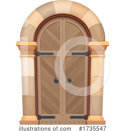 Royalty-Free (RF) Door Clipart Illustration by Vector Tradition SM - Stock Sample #1735547