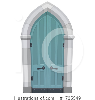Royalty-Free (RF) Door Clipart Illustration by Vector Tradition SM - Stock Sample #1735549