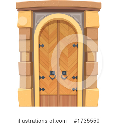 Royalty-Free (RF) Door Clipart Illustration by Vector Tradition SM - Stock Sample #1735550