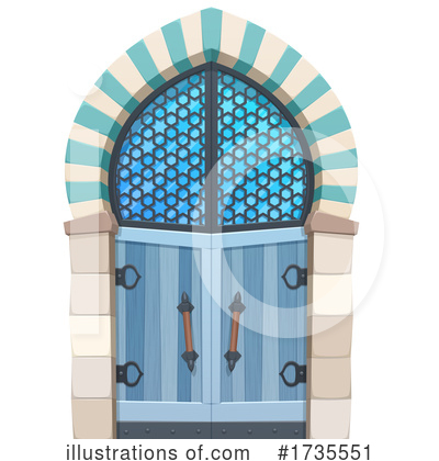 Royalty-Free (RF) Door Clipart Illustration by Vector Tradition SM - Stock Sample #1735551