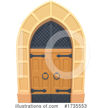 Royalty-Free (RF) Door Clipart Illustration by Vector Tradition SM - Stock Sample #1735553