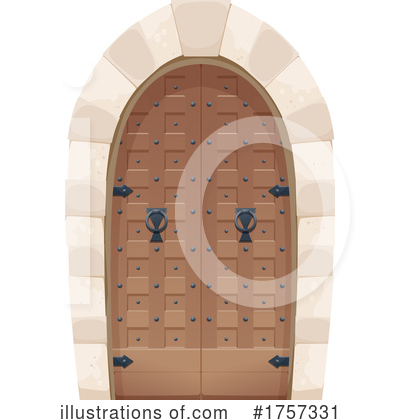 Royalty-Free (RF) Door Clipart Illustration by Vector Tradition SM - Stock Sample #1757331