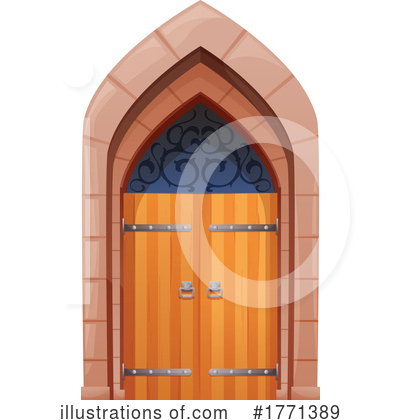 Royalty-Free (RF) Door Clipart Illustration by Vector Tradition SM - Stock Sample #1771389