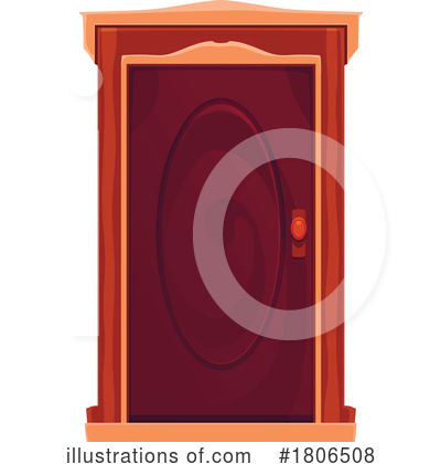 Royalty-Free (RF) Door Clipart Illustration by Vector Tradition SM - Stock Sample #1806508