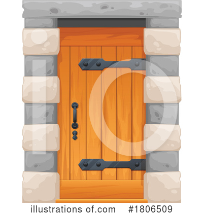 Royalty-Free (RF) Door Clipart Illustration by Vector Tradition SM - Stock Sample #1806509