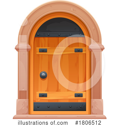 Royalty-Free (RF) Door Clipart Illustration by Vector Tradition SM - Stock Sample #1806512