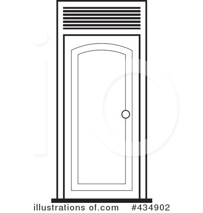 Royalty-Free (RF) Door Clipart Illustration by Lal Perera - Stock Sample #434902