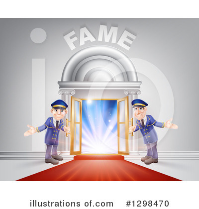 Royalty-Free (RF) Door Men Clipart Illustration by AtStockIllustration - Stock Sample #1298470