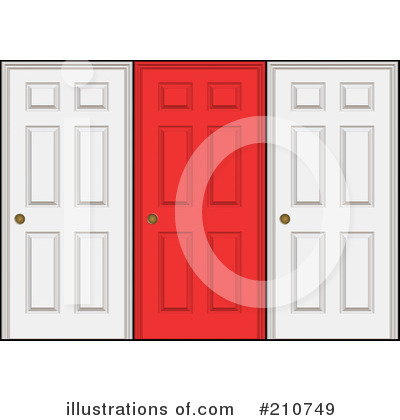 Royalty-Free (RF) Doors Clipart Illustration by Arena Creative - Stock Sample #210749